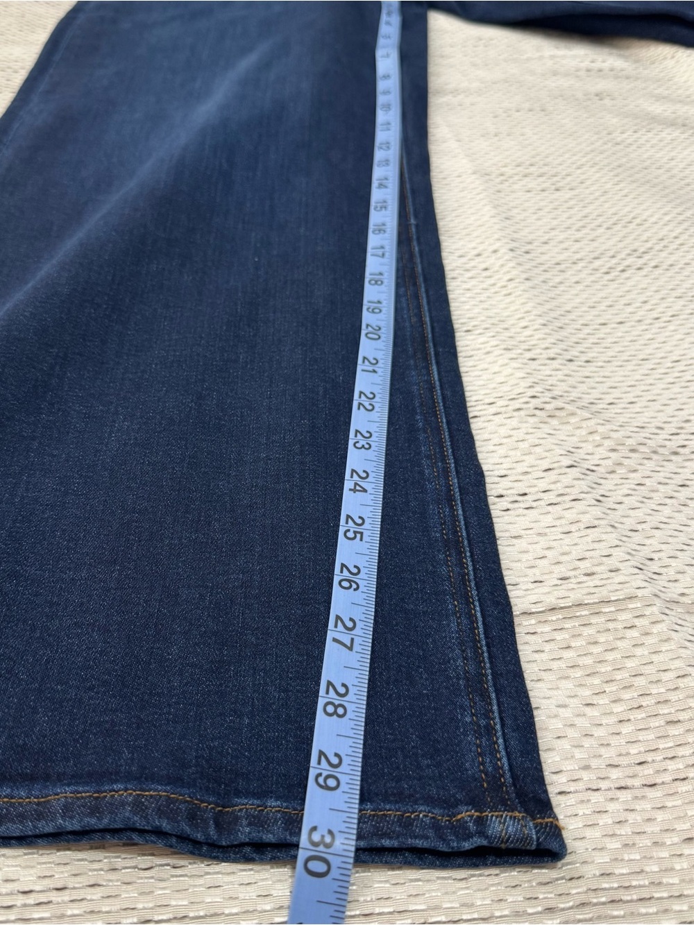 Quince Bella Stretch Wide Leg Jeans Women’s 31 Midnight Blue Denim Classic NEW - Picture 9 of 9